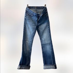 7 For All Mankind cuffed jeans